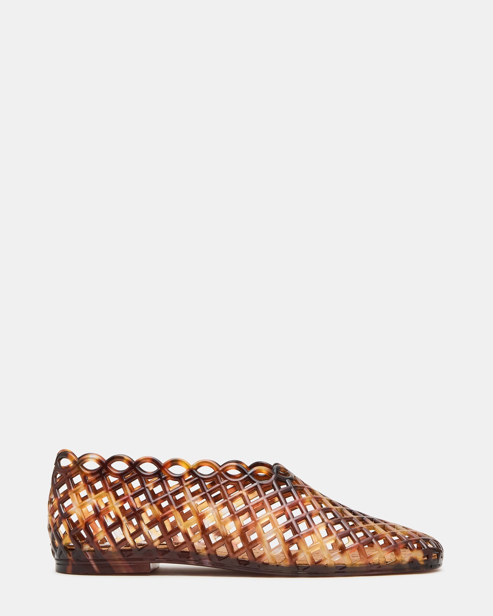 GROVE Tortoise Square-Toe Jelly Women's Mesh Ballet Flat | Steve Madden