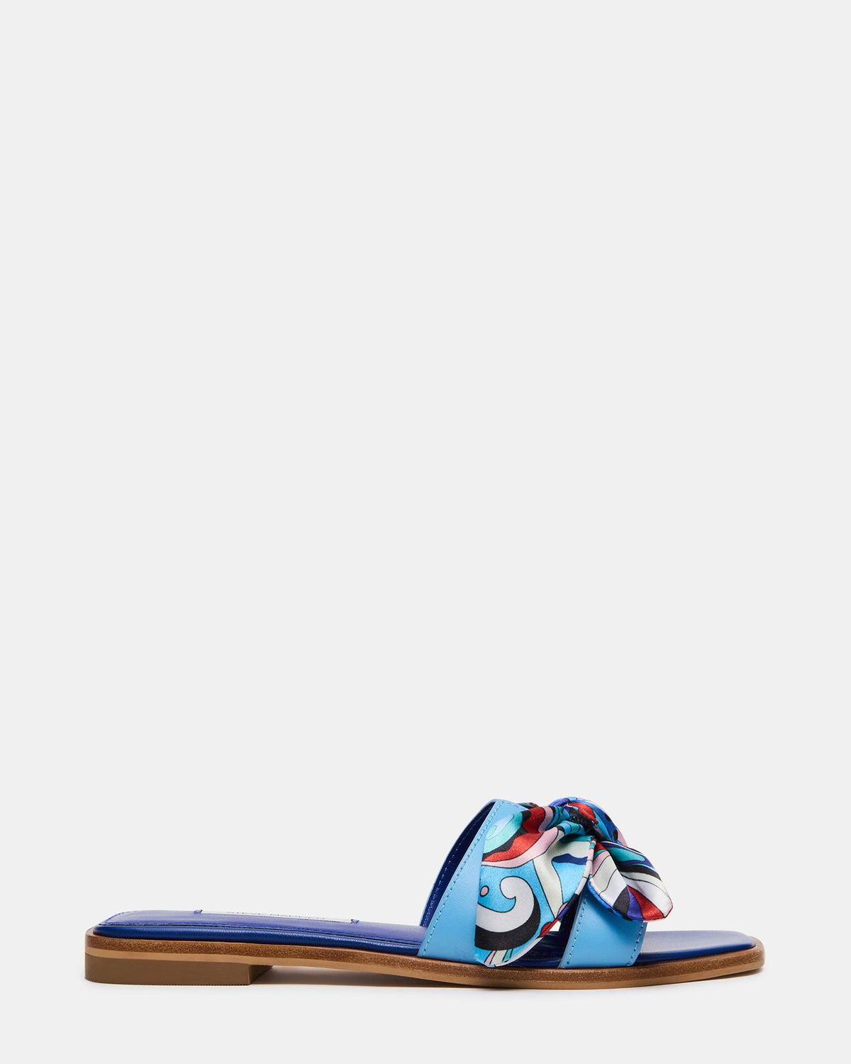 HADYN Blue Scarf Women's Designer Sandal | Steve Madden