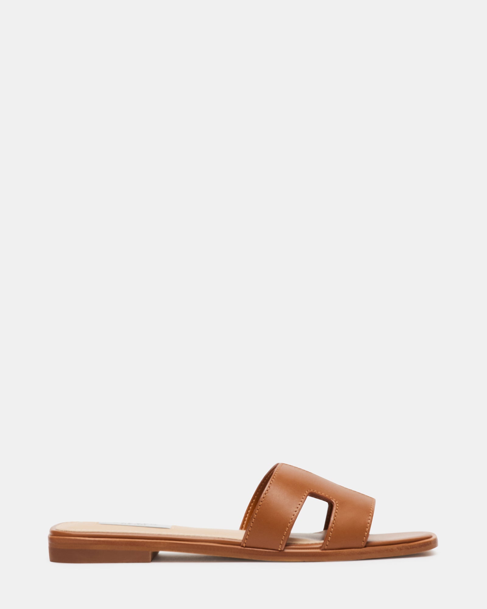 HADYN Cognac Leather Sandal | Women's Designer Sandals | Steve Madden
