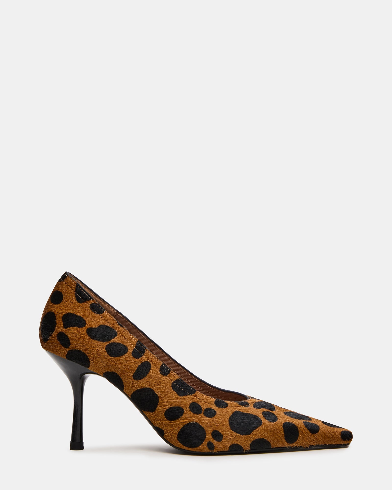 HEXX Spotted Leopard Pointed-Toe Pump Women's Heel | Steve Madden