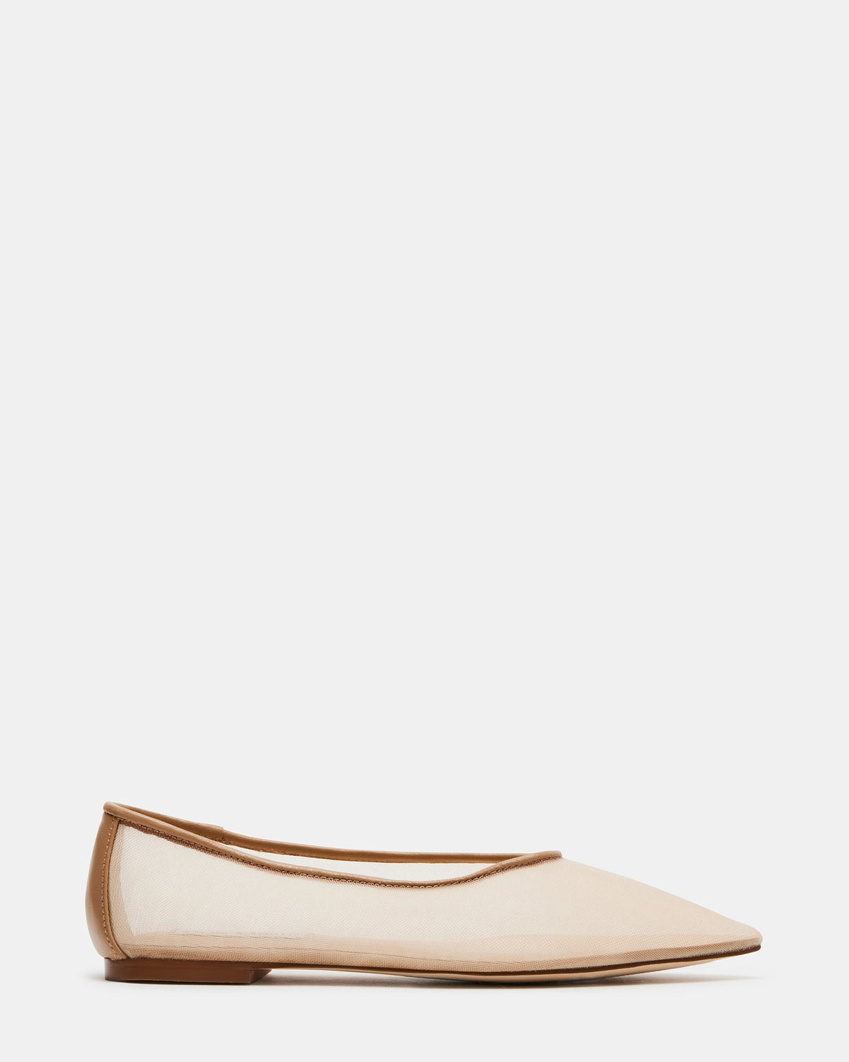 IDALINE Natural Pointed Toe Ballet Flat | Women's Flats | Steve Madden