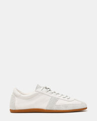 JAXSON White Low-Top Lace-Up Women's Sneaker | Steve Madden