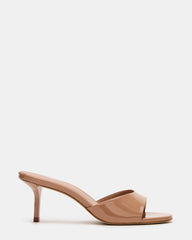 KENDRIX Blush Leather Women's Mule Heel | Steve Madden