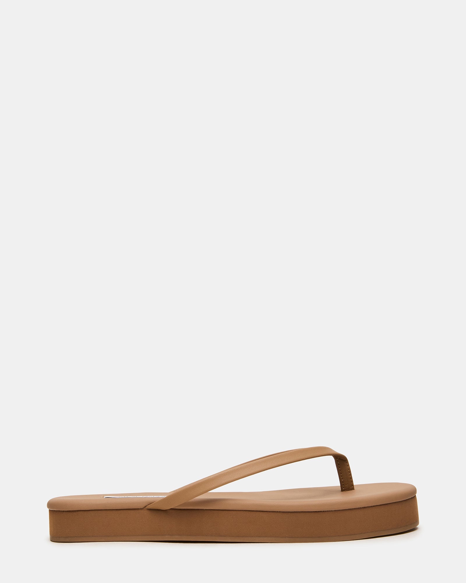 KIORA Natural Leather Platform Thong Women's Sandal | Steve Madden