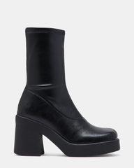 KLAYTON Black Platform Ankle Boot | Women's Booties | Steve Madden