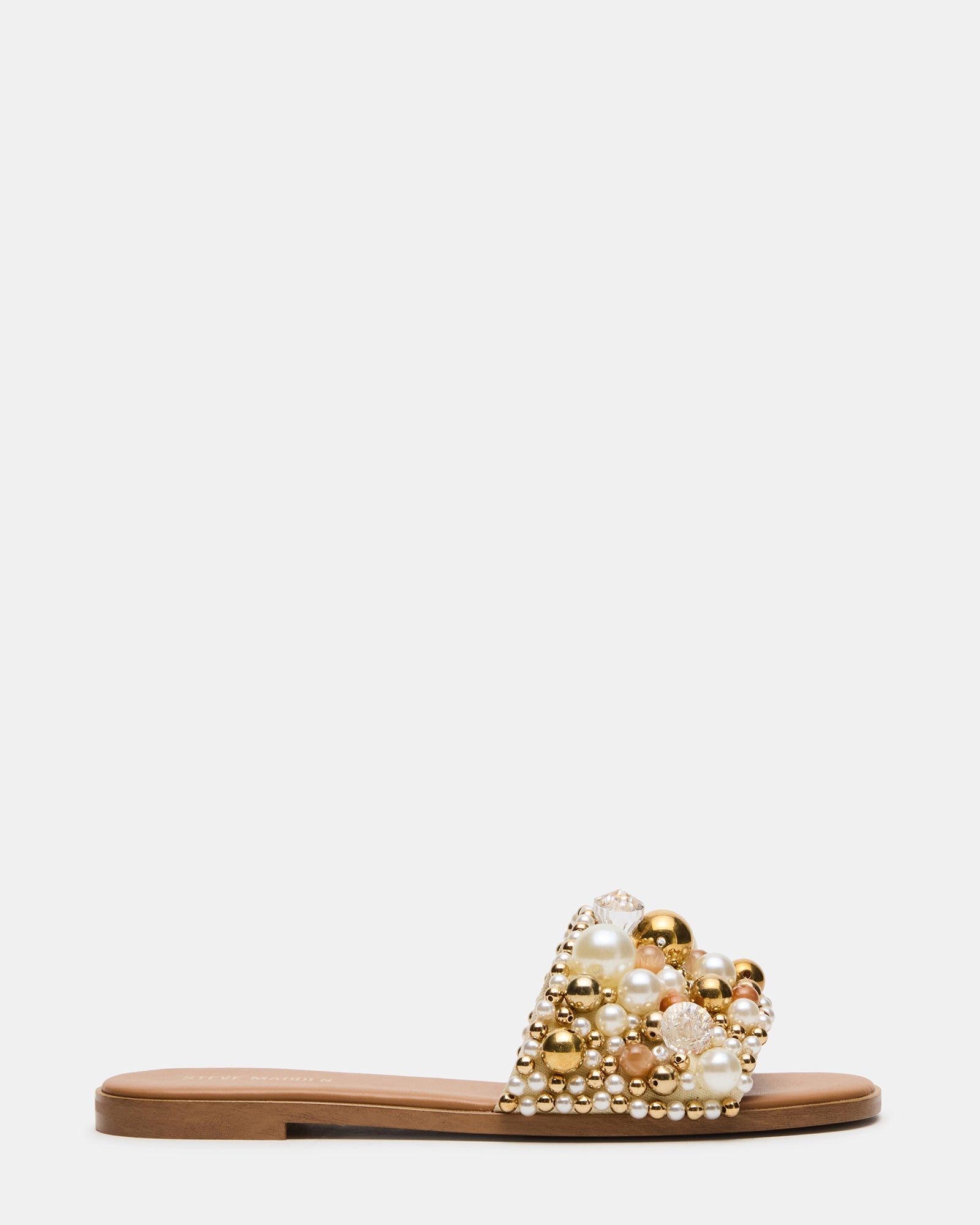 KLIO Coral Multi Ornament Embellished Slide Women's Sandal | Steve Madden