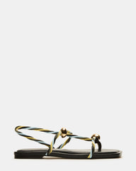 LOCO Black Multi Women's Strappy Square Toe Sandal | Steve Madden