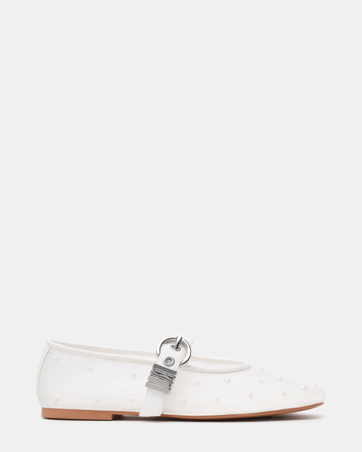 LUCIA Pearl Mesh Mary Jane Ballet Women's Flat | Steve Madden