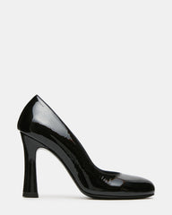 MIKA Black Patent Pump Women's Block Heel | Steve Madden