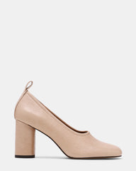 MONNET Natural Leather Round-Toe Ballet Women's Block Heel | Steve Madden
