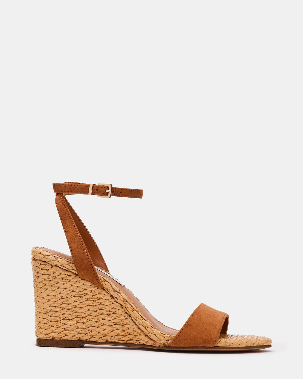 MYKA Chestnut Suede Wedge Women's Sandal | Steve Madden
