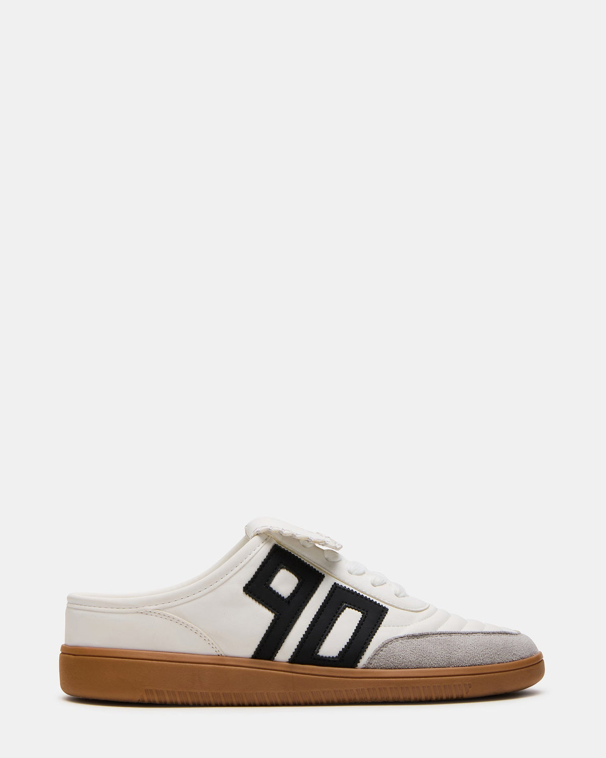 NOSTALGIC White Multi Women's Low-Top Slip-On Mule Sneaker | Steve Madden