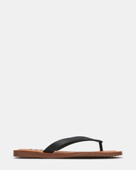 PEYLAN Black Thong Women's Sandal | Steve Madden