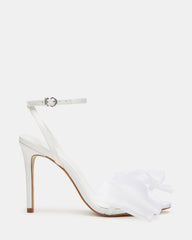 RADIANCE White Strappy Stiletto Bow Women's Heels | Steve Madden