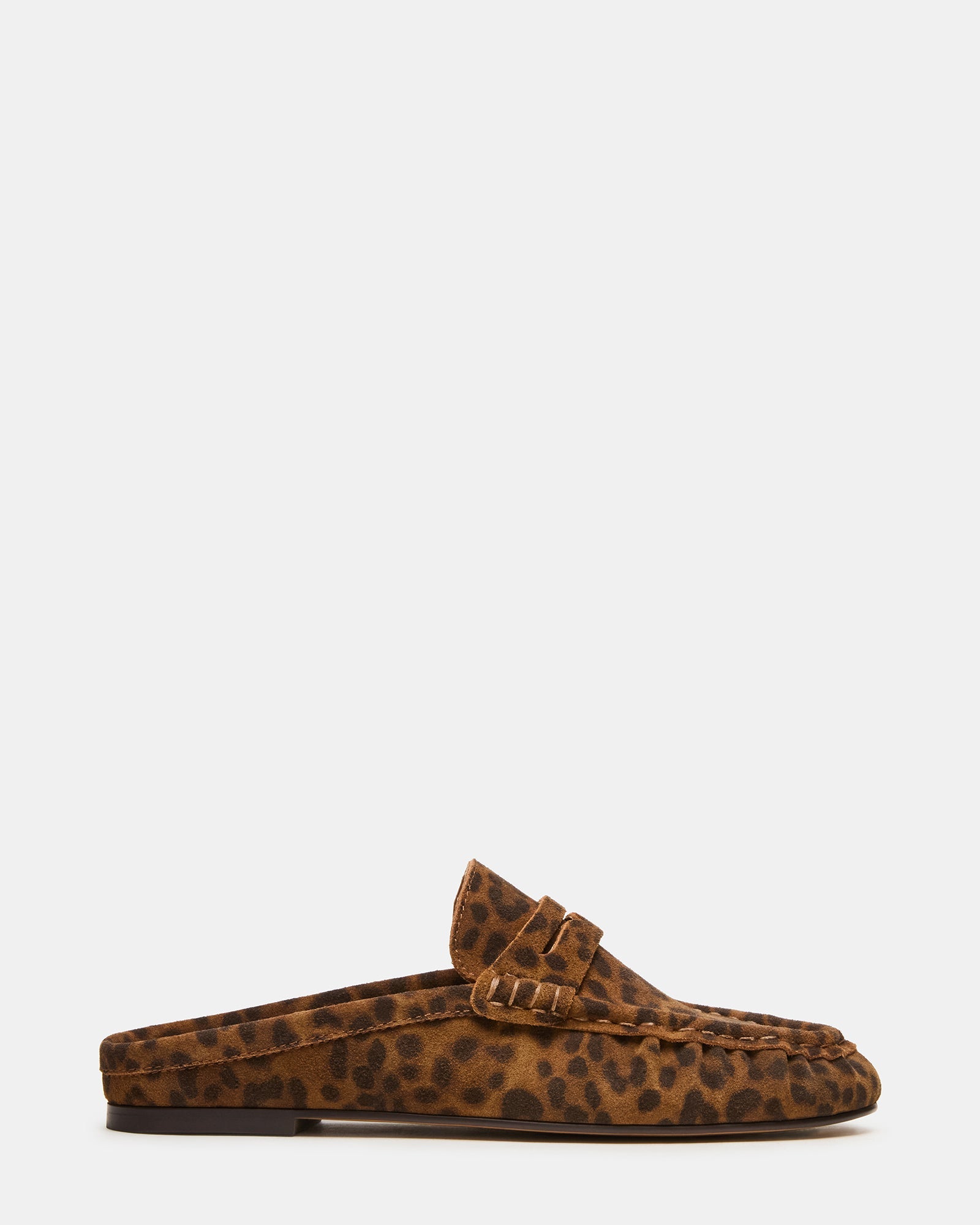 RAFE Leopard Suede Slip-On Mule Women's Loafer | Steve Madden