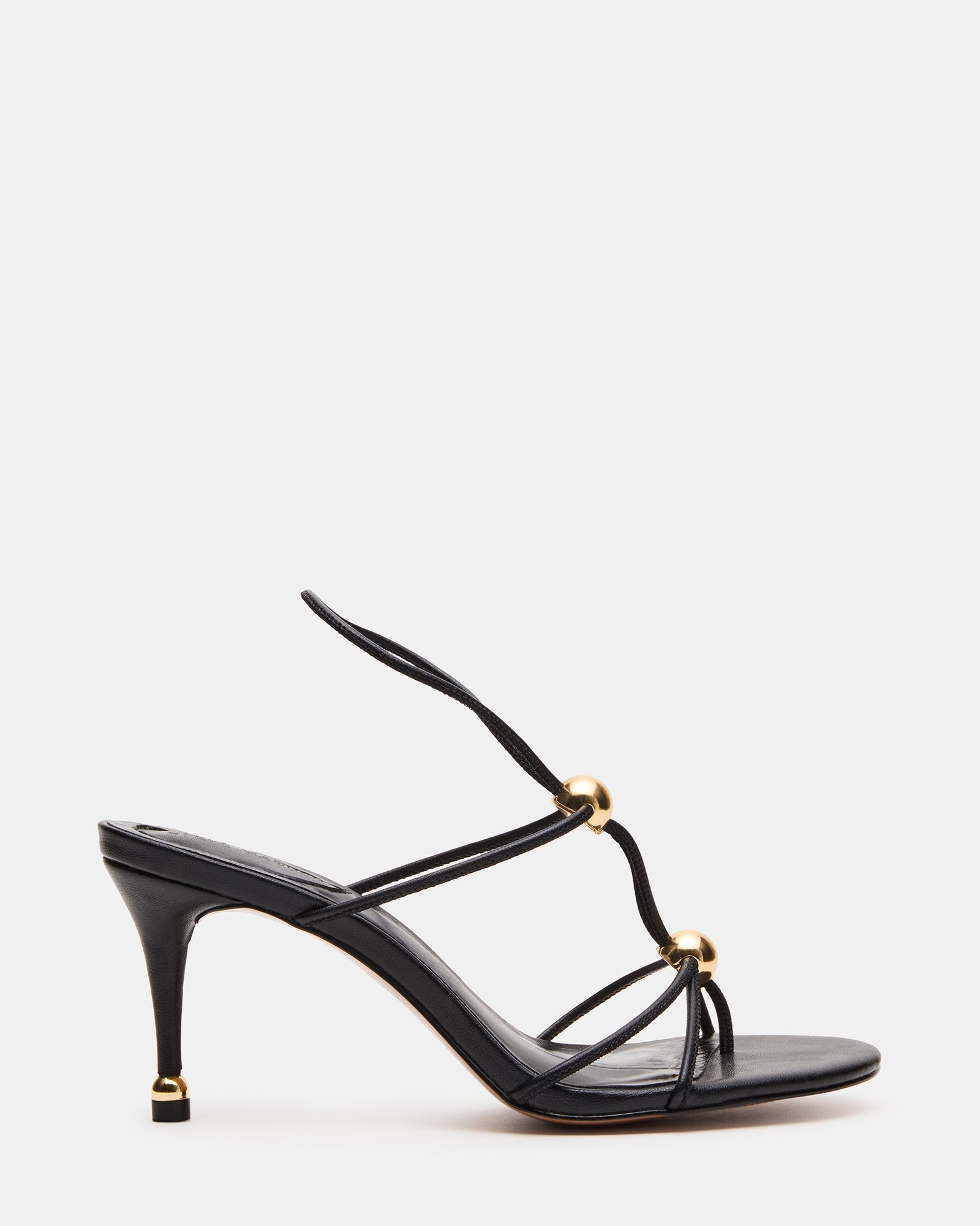 RAMOS Black Strappy Stiletto Women's Heel | Steve Madden