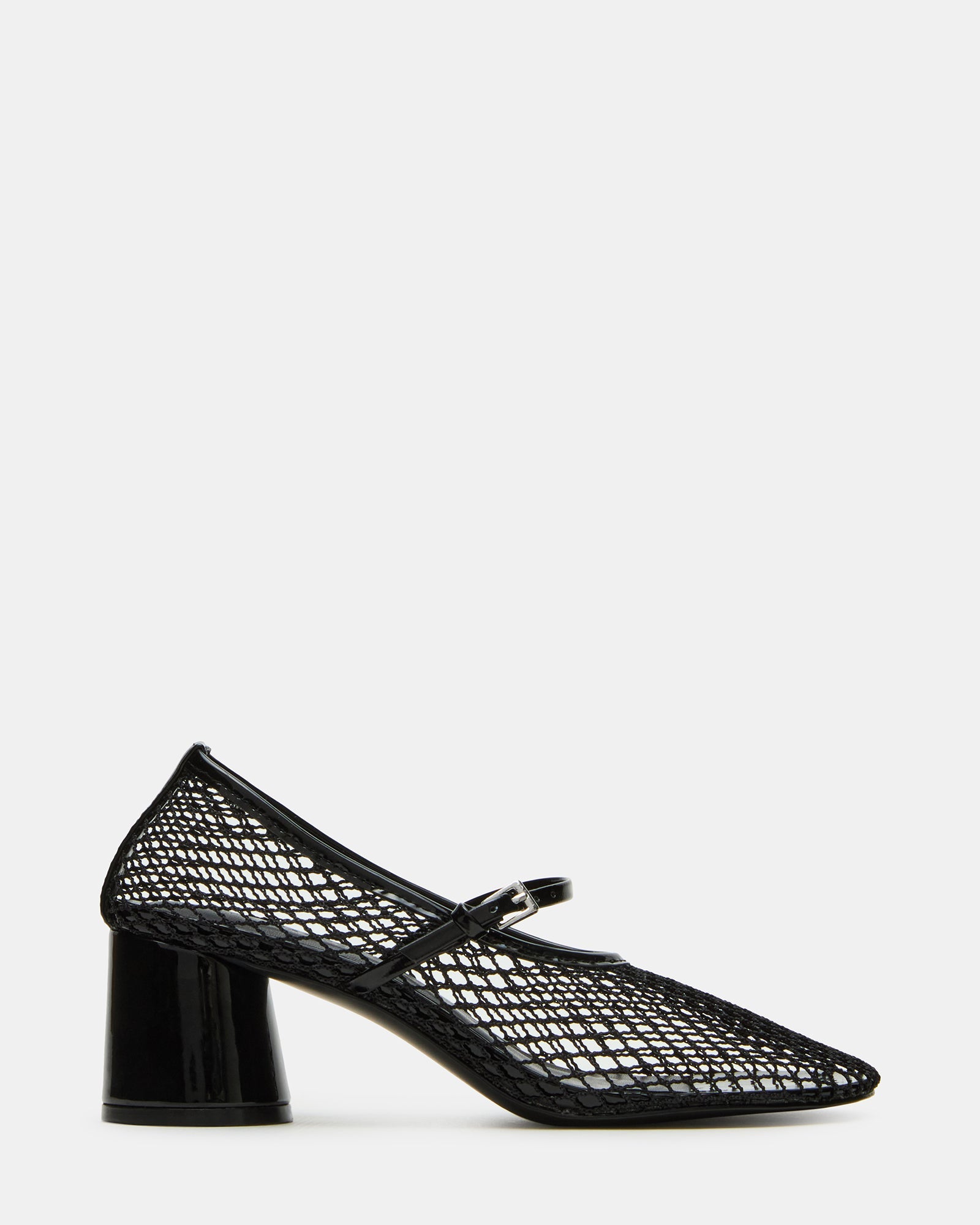 RAYNOR Black Women's Mary Jane Mesh Block Heel | Steve Madden