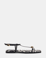 RITZY Zebra Square-Toe Strappy Women's Sandal | Steve Madden