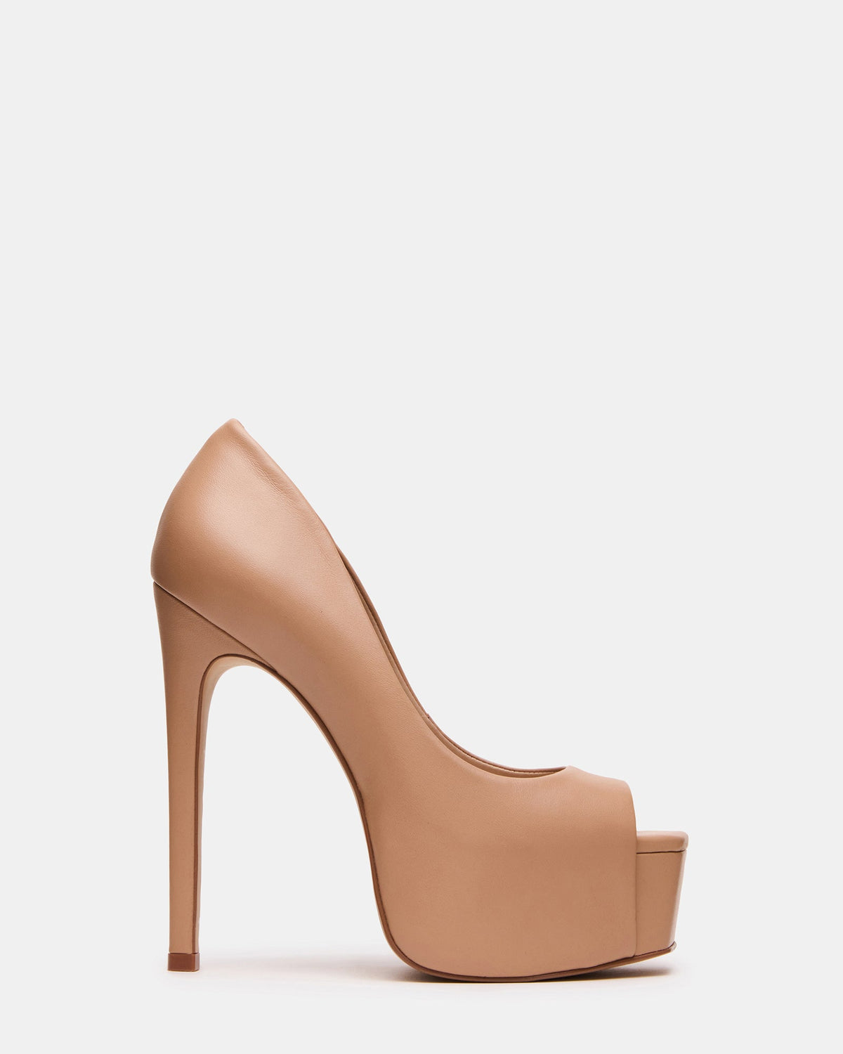 STELAN Tan Leather Platform Square-Toe Stiletto Women's Heel | Steve Madden