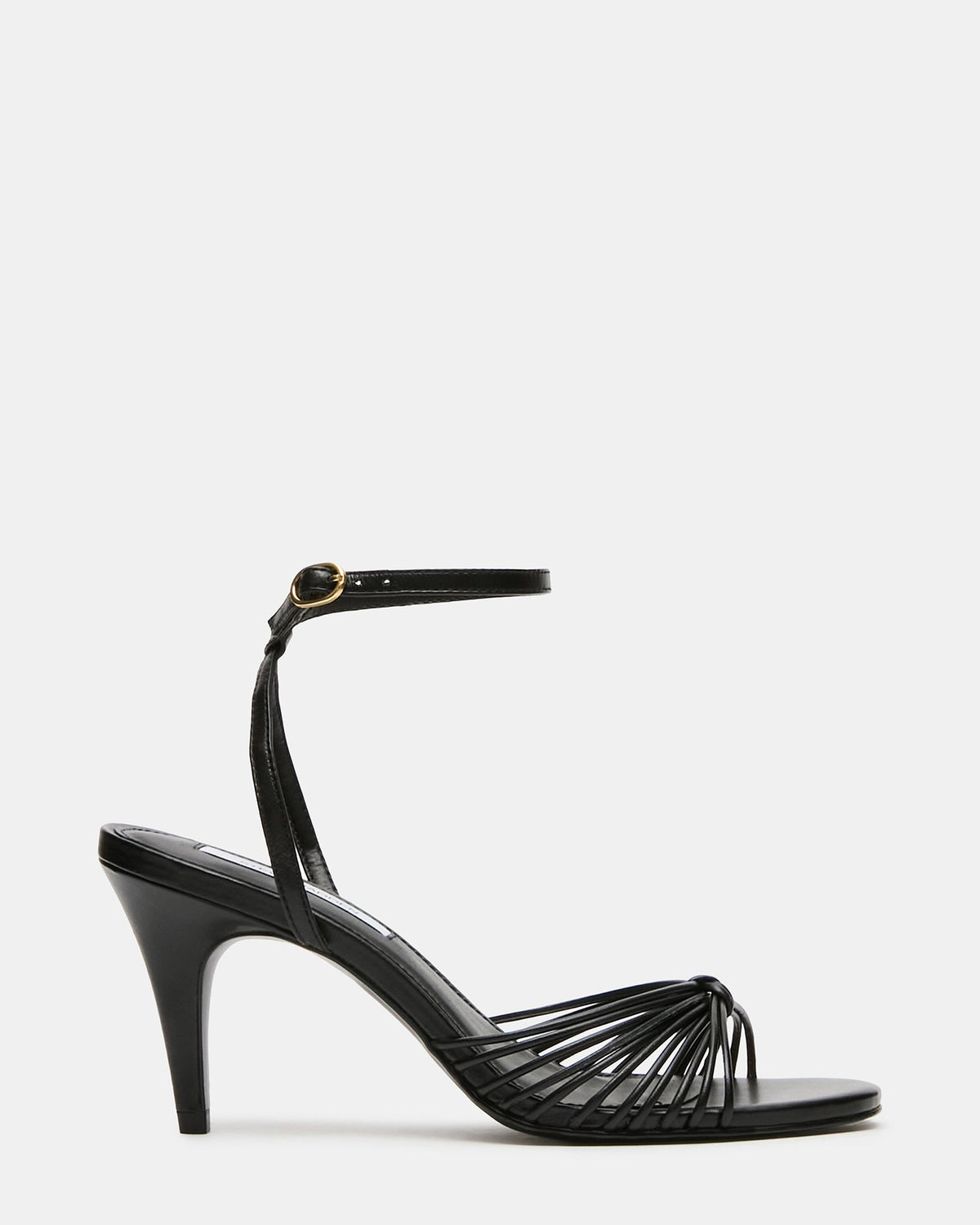 SUKI Black Leather Strappy Women's Heel | Steve Madden