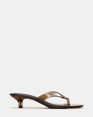 TRACIE Jelly Smoke Thong Strap Women's Kitten Heel | Steve Madden