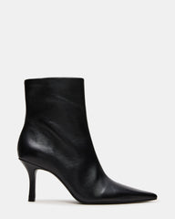 TRUCE Black Leather Pointed-Toe Women's Ankle Boot | Steve Madden