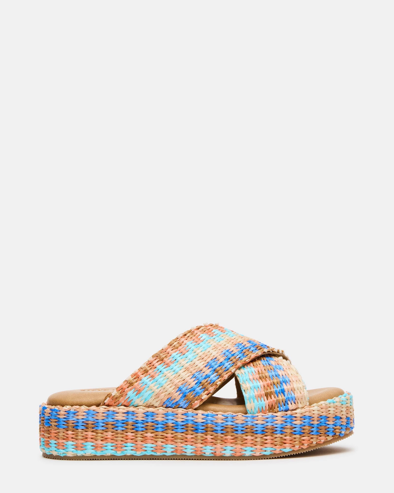 TULUM Raffia Multi Platform Flatform Women's Sandal | Steve Madden