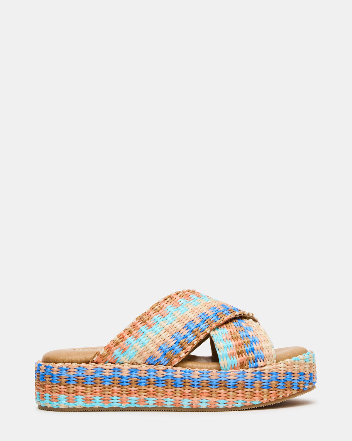 TULUM Raffia Multi Platform Flatform Women's Sandal | Steve Madden
