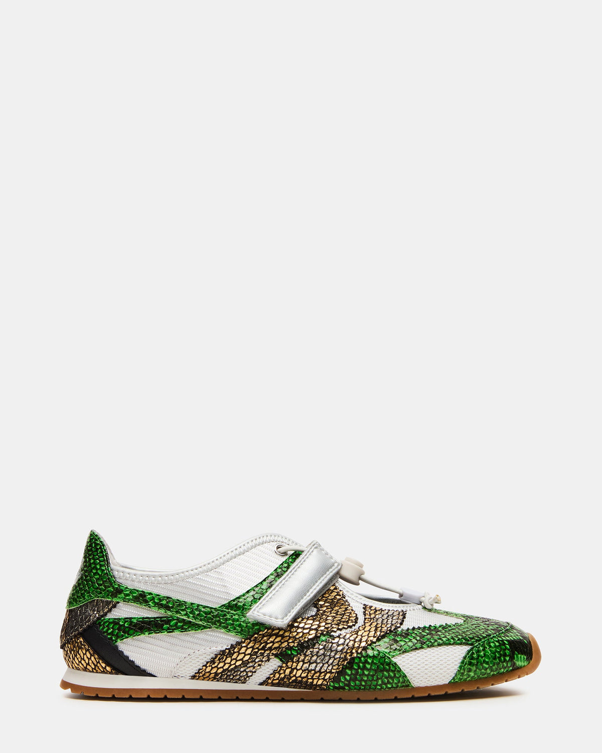 VIPER Green Multi Low-Top Velcro Women's Sneaker | Steve Madden