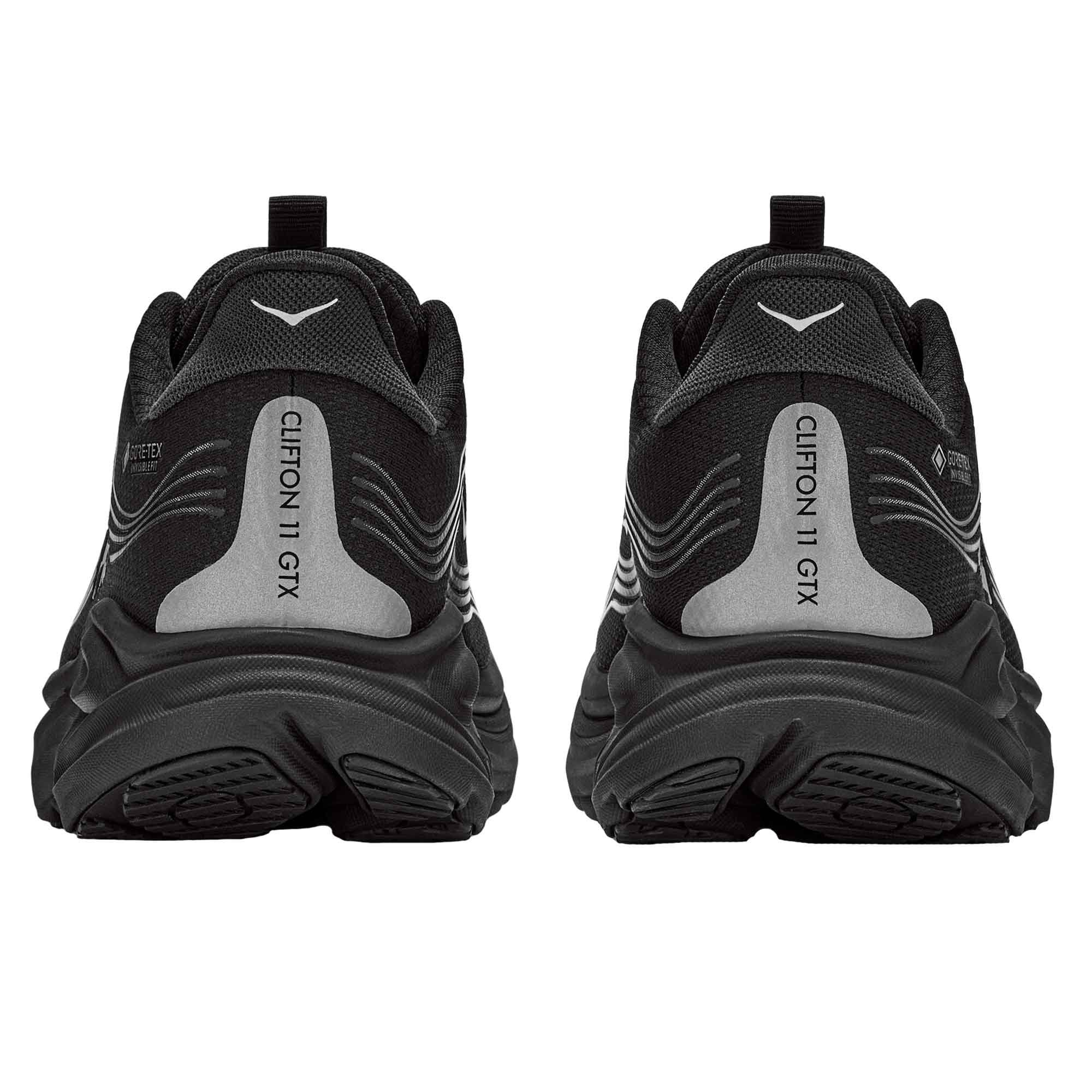 Clifton 11 Gore-Tex Wide Mens Waterproof Running Shoes Black/Black